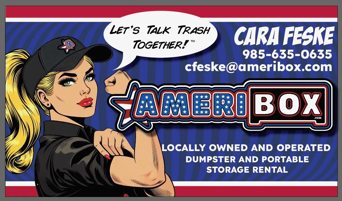  A picture of an ad promoting Ameribox with the information on it.